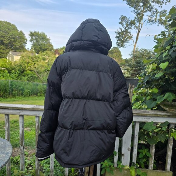 Champion Quilted Puffer Hooded Jacket Dark Blue Full Zipper Men's Size XL - Picture 6 of 11